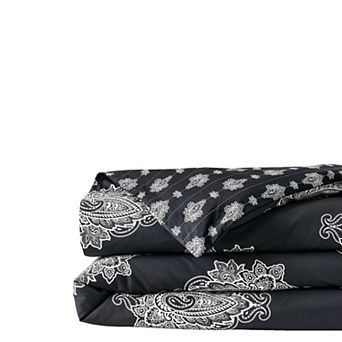 Lands' End 300 Thread Count Supima Cotton Percale Printed Duvet Cover or Sham
