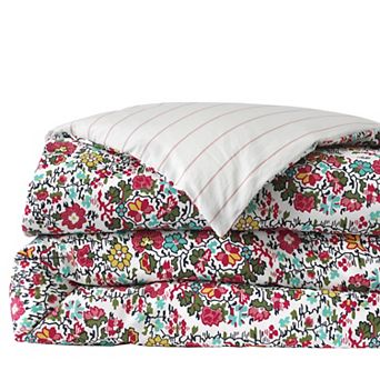 Lands' End 300 Thread Count Supima Cotton Percale Printed Duvet Cover or Sham