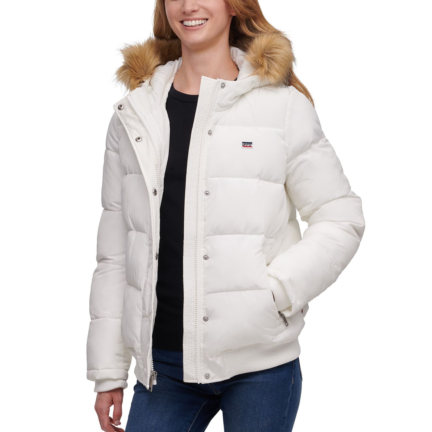 white levi jacket womens