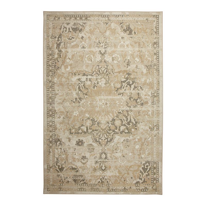 Mohawk Home Prismatic EverStrand Malaki Rug, Beig/Green, 5X7 Ft