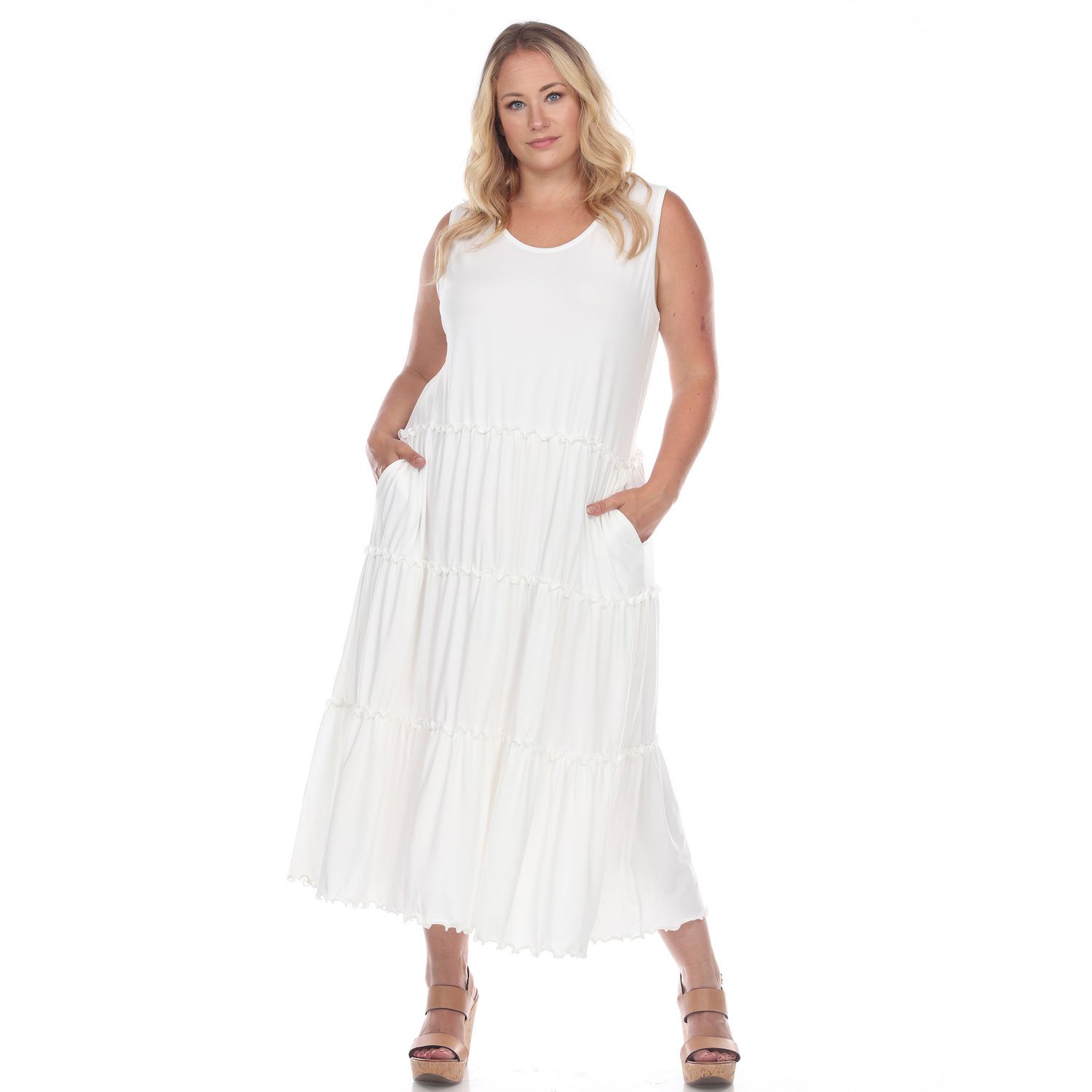 white dresses for larger ladies