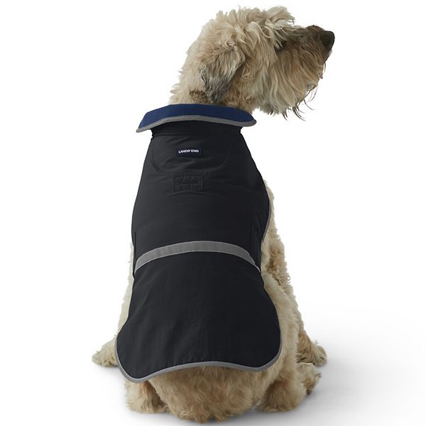 Lands' End Dog Squall Waterproof Jacket - Black (X SMALL)