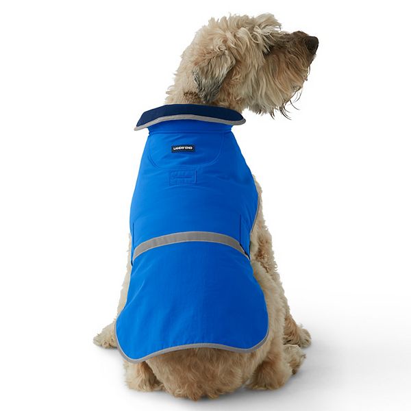 Lands' End Dog Squall Waterproof Jacket - Royal Cobalt (X SMALL)
