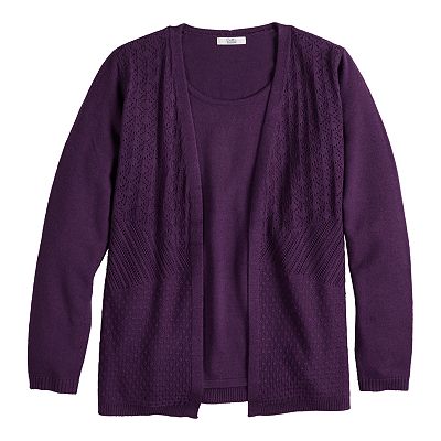 Mock layer cardigan shop