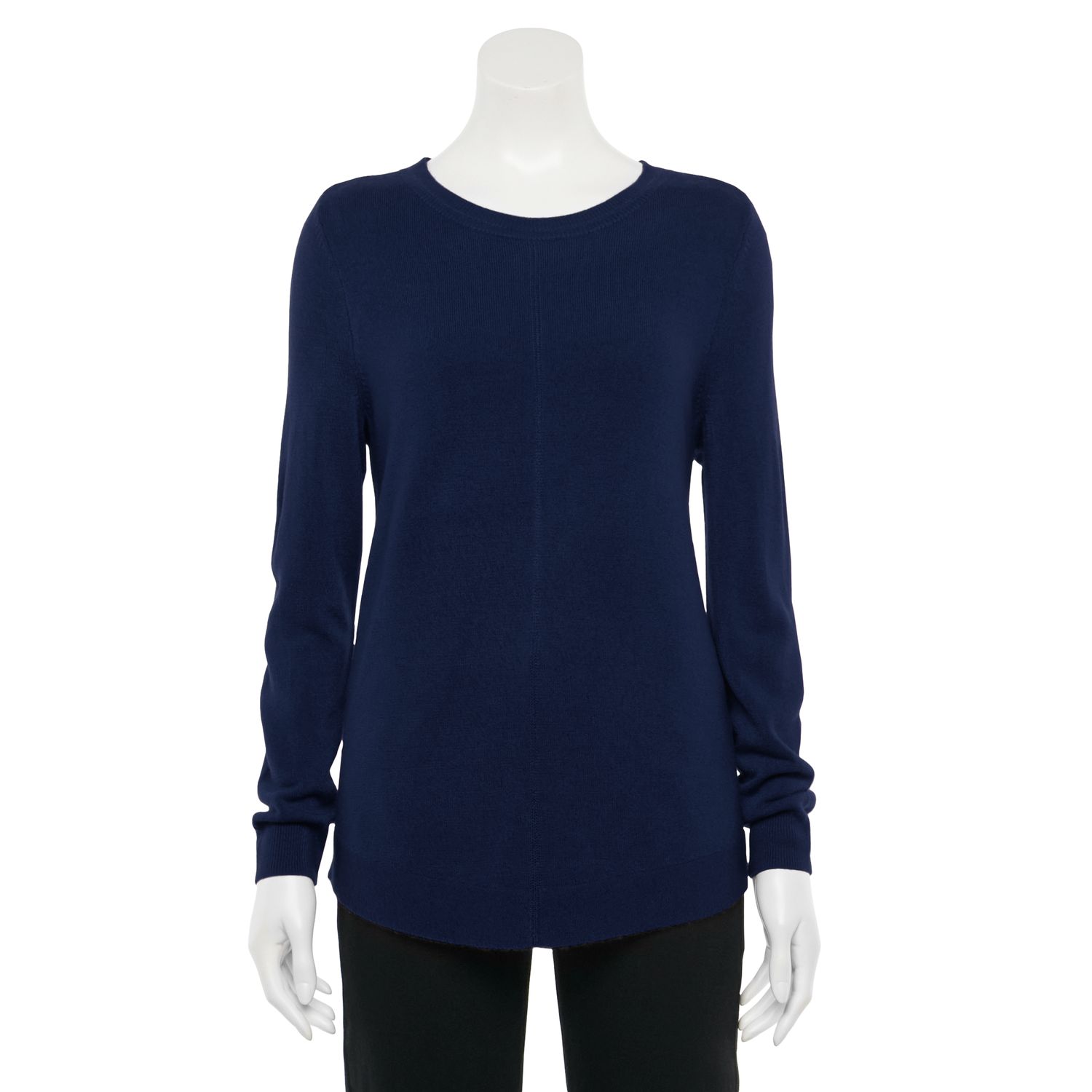 Tunique Pull Femme Croft&Barrow 3/4 Manches Marine/blanc Taille 3X - Neuve Avec étiquette