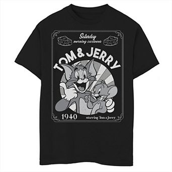 Boys 8-20 Tom & Jerry Saturday Morning 1940 Graphic Tee