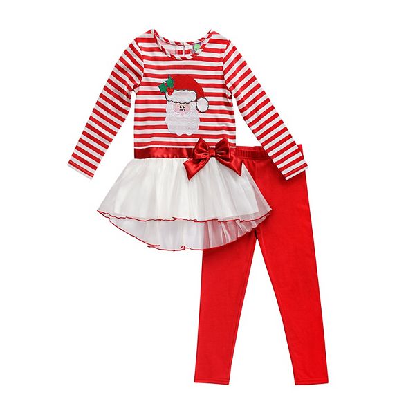 Girls 4 12 Dollie Me Holiday Dress Legging Set