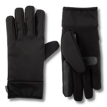 Men's isotoner Lined Water Repellent Stretch Tech Fleece Gloves