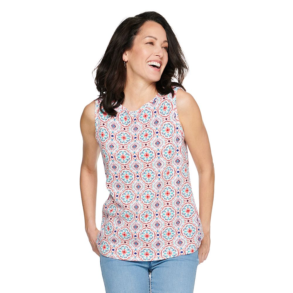 Women's Croft & Barrow® Scallop-Trim Tank