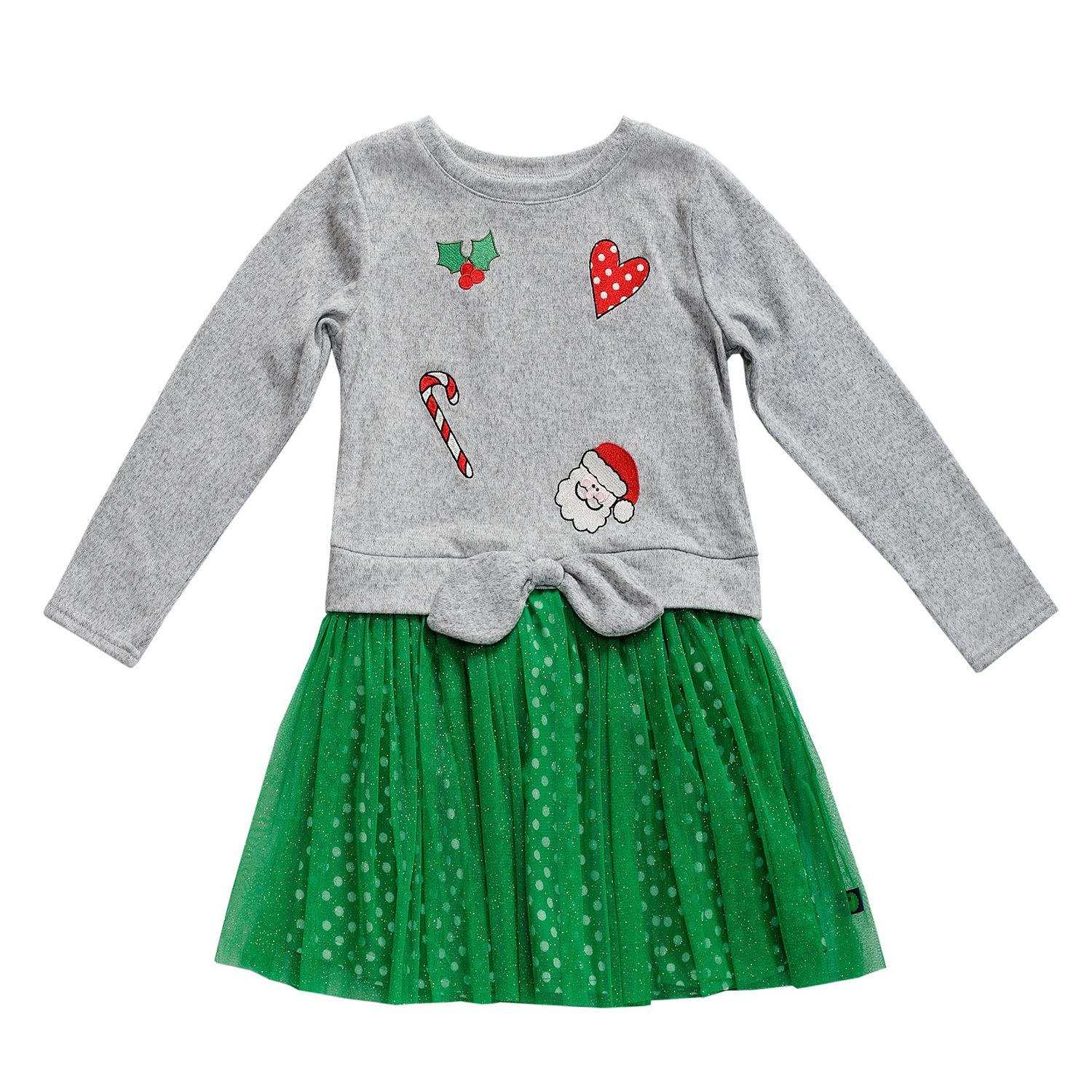 girls green sweater dress