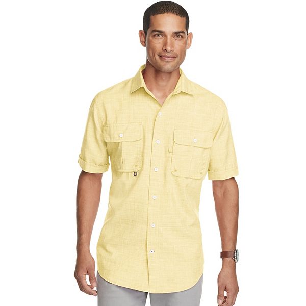 izod yellow dress shirt Performance Comfort L/S Shirt