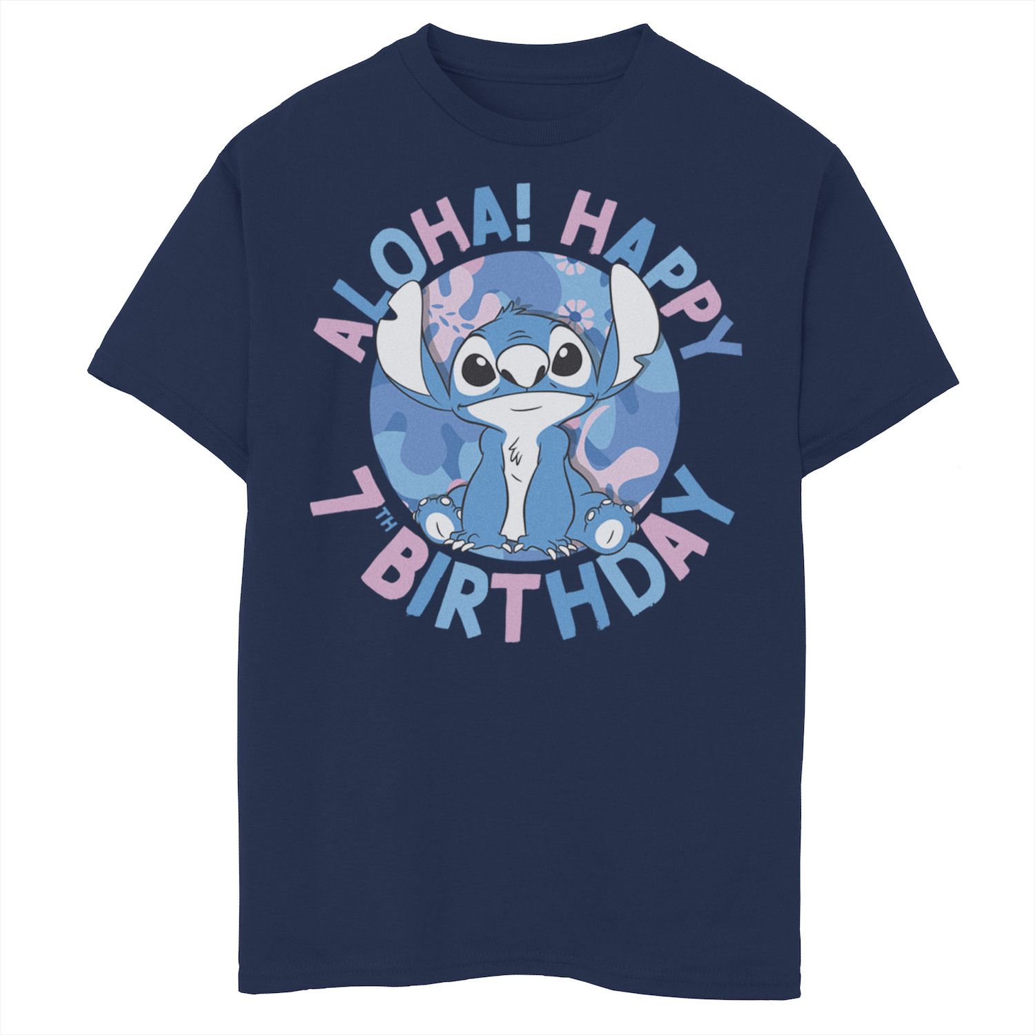 Image for Disney s Lilo & Stitch Boys 8-20 Happy 7th Birthday Graphic Tee at Kohl's.