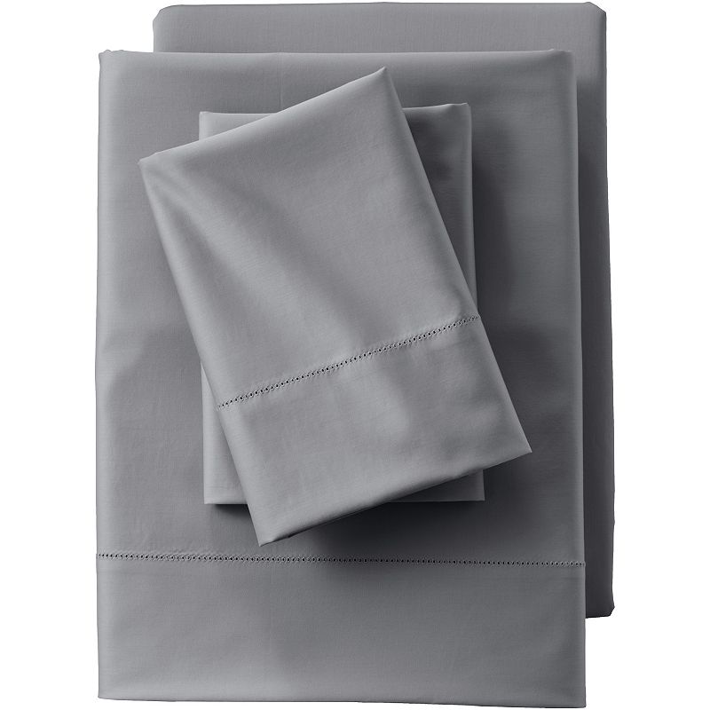 Lands End 700 Thread Count Supima Cotton Sateen Sheet Set and Pillowcases,