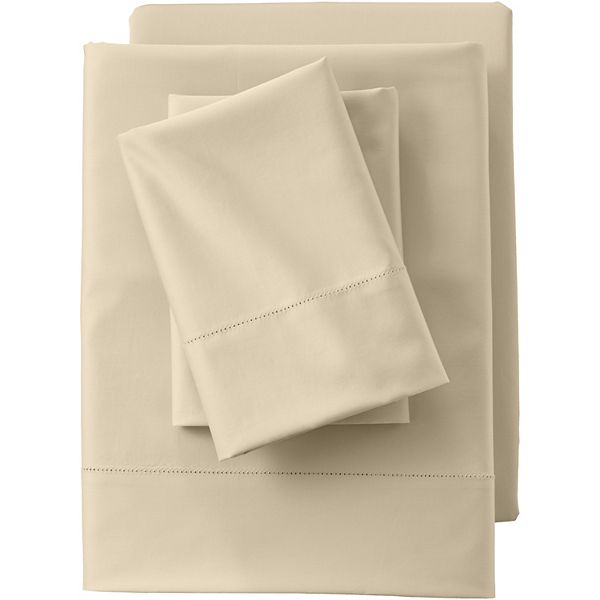 Lands' End 700 Thread Count Supima Cotton Sateen Sheet Set and Pillowcases