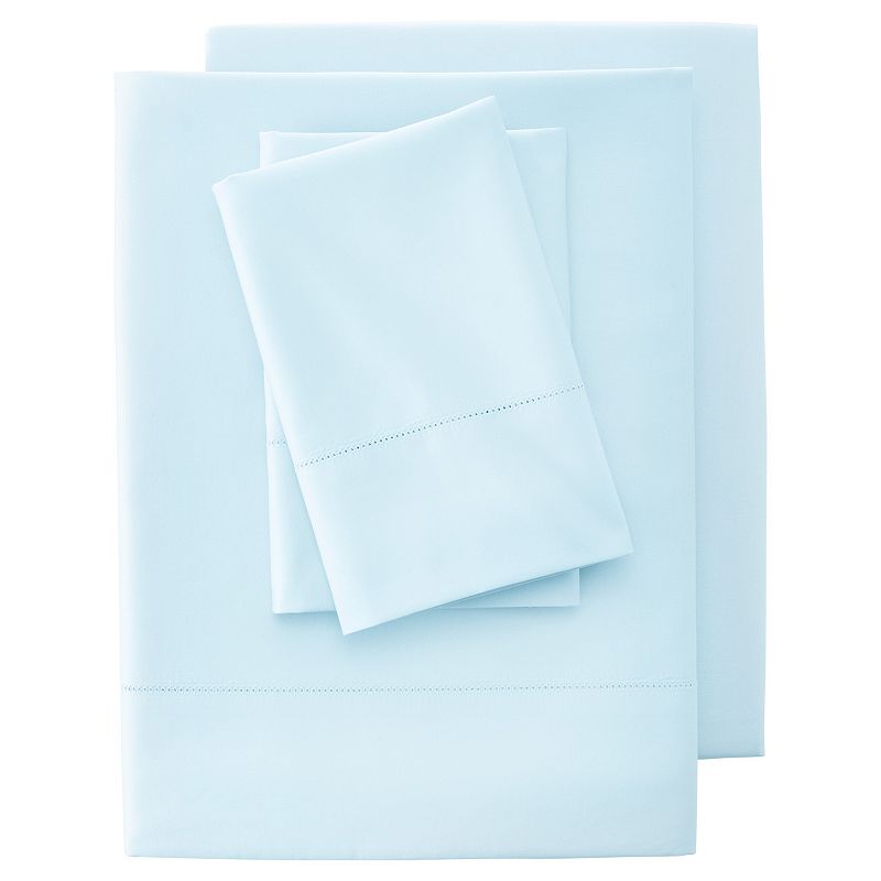 Lands End 700 Thread Count Supima Cotton Sateen Sheet Set and Pillowcases,