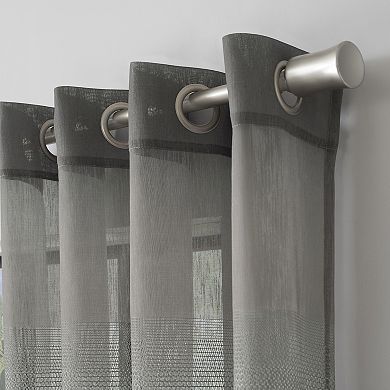 Scott Living Atlantic Ombre Open Weave Sheer Grommet 1-panel Window Curtain