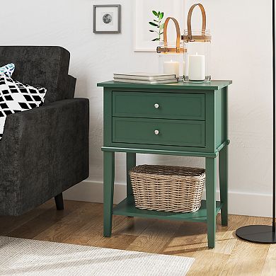 Ameriwood Home Franklin Accent Table with 2 Drawers