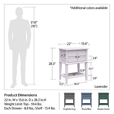 Ameriwood Home Franklin Accent Table with 2 Drawers