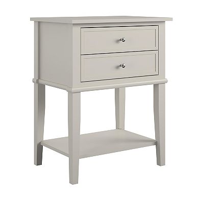 Ameriwood Home Franklin Accent Table with 2 Drawers