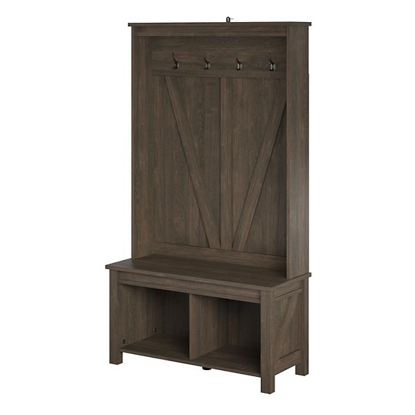 Ameriwood Home Farmington Entryway Hall Tree Bench