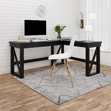 Ameriwood Home Crestwood Lift Top L Desk