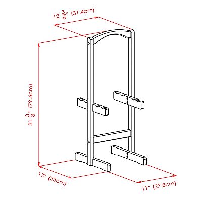 Winsome Dorian Snack Tray Table 5-piece Set