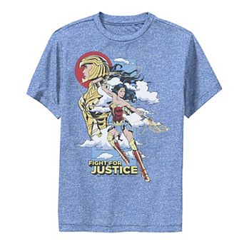 Boys 6-20 Wonder Woman Fight For Justice Poster Graphic Tee