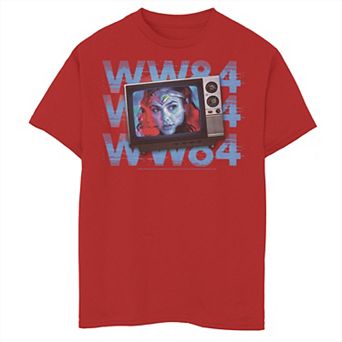 Boys 6-20 Wonder Woman 3D Television Pop Graphic Tee