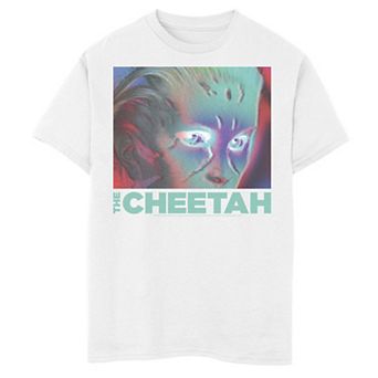 Boys 8-20 Wonder Woman 3D Cheetah Face Poster Graphic Tee