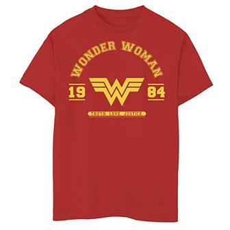 Boys 8-20 Wonder Woman Collegiate Logo Graphic Tee