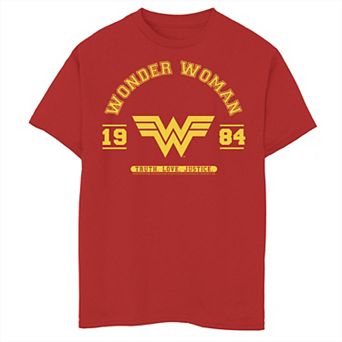 Boys 6-20 Wonder Woman Collegiate Logo Graphic Tee
