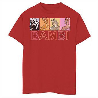 Disney's Bambi Boys 8-20 Group Shot Box Up Graphic Tee