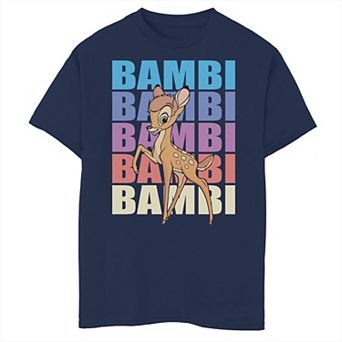 Disney's Bambi Boys 8-20 Name Stack Portrait Tee