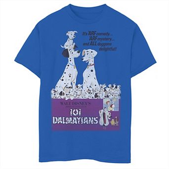 Disney's 101 Dalmatians Boys 6-20 Vintage Variant Group Shot Poster Graphic Tee