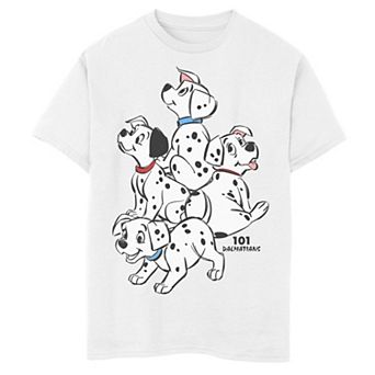 Disney's 101 Dalmatians Boys 8-20 Group Shot Puppies Graphic Tee