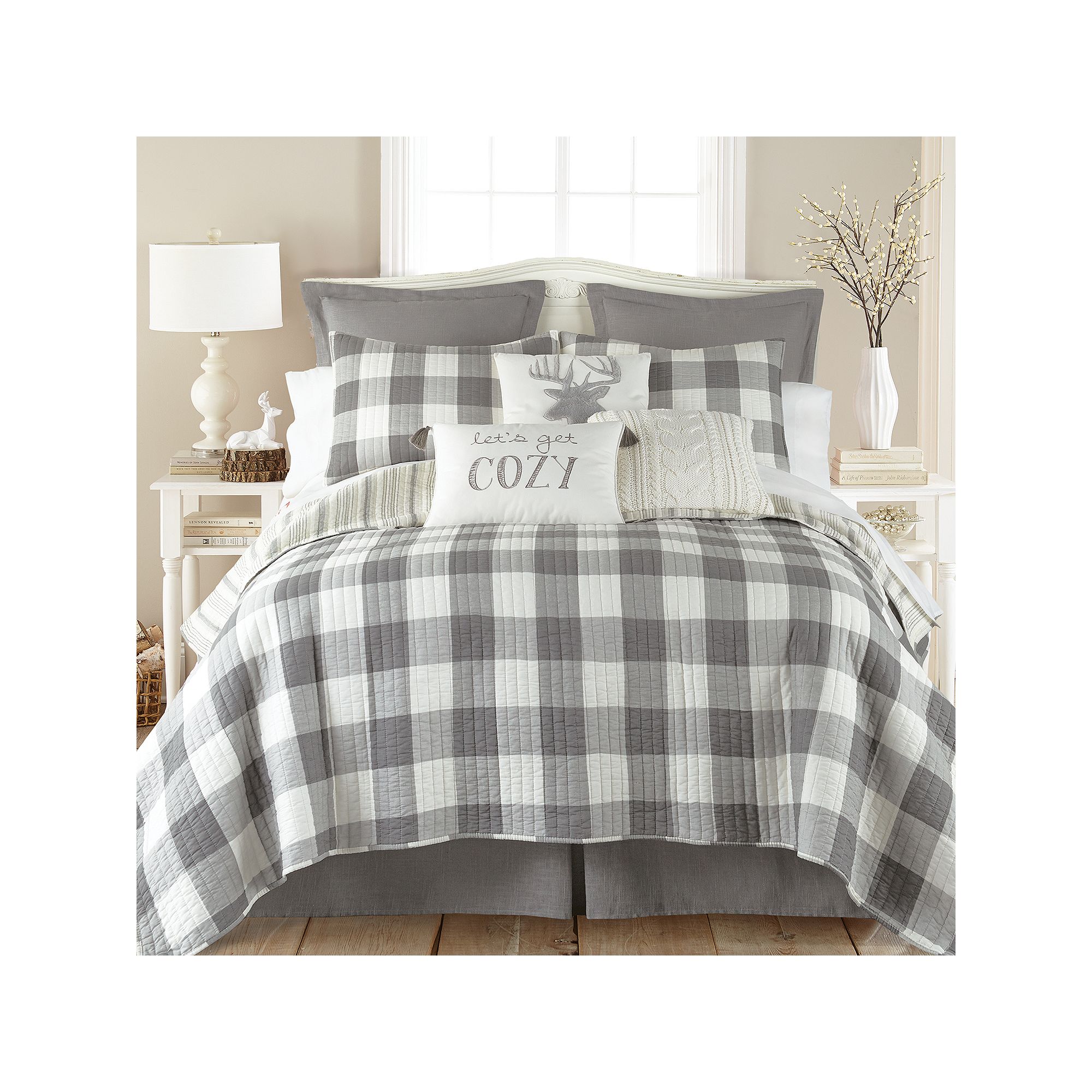 Levtex Home Camden Quilt Set, Gray