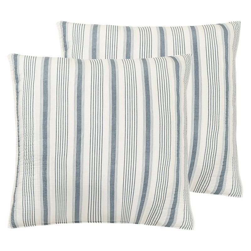 Levtex Home 2-pack Camden Euro Sham Set, Blue