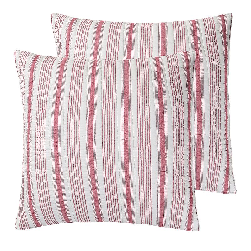 Levtex Home 2-pack Camden Euro Sham Set, Red