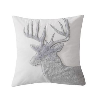 Levtex Home Camden Grey Faux Fur Moose Pillow