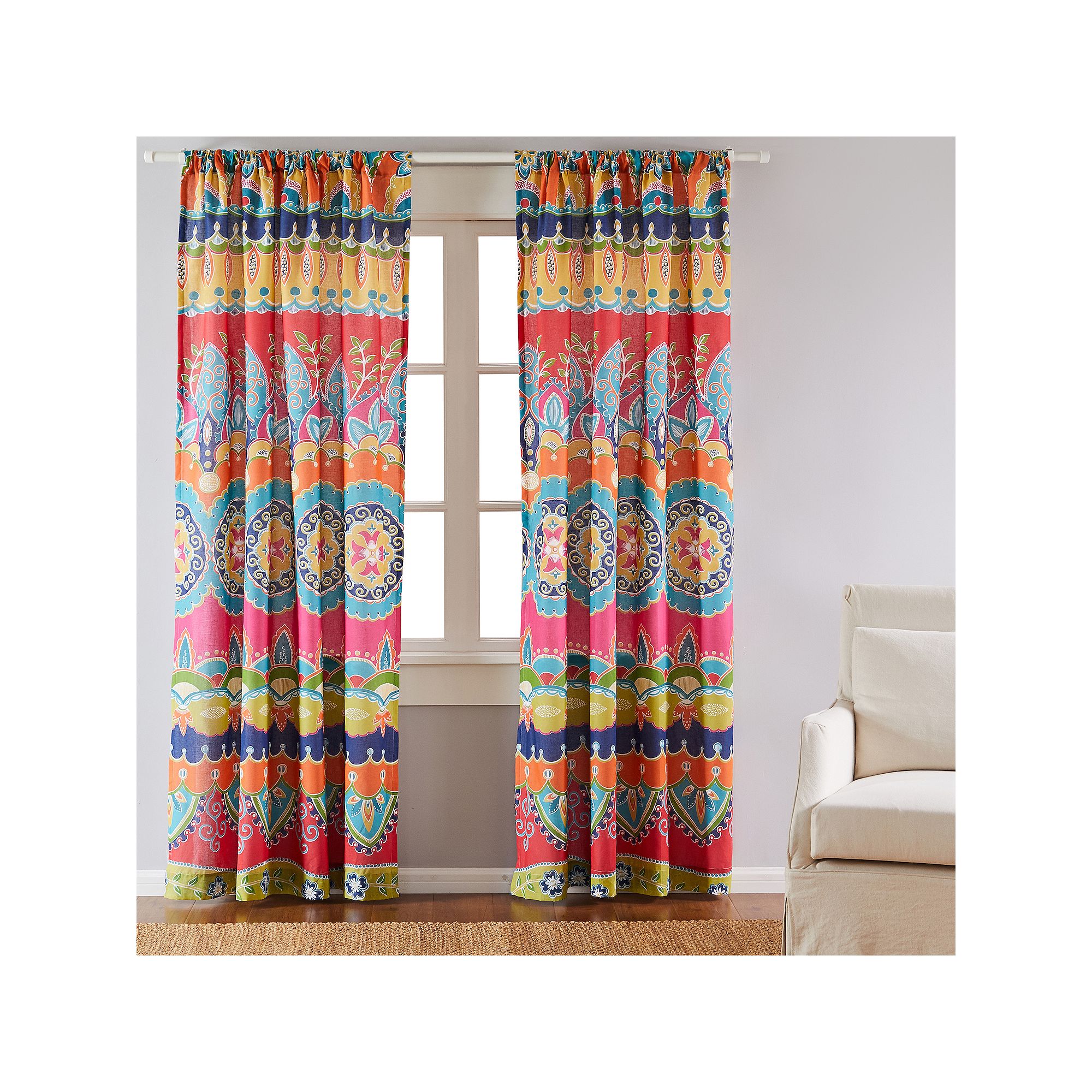 Levtex Home Elia 2-pack Window Curtain Set, Blue