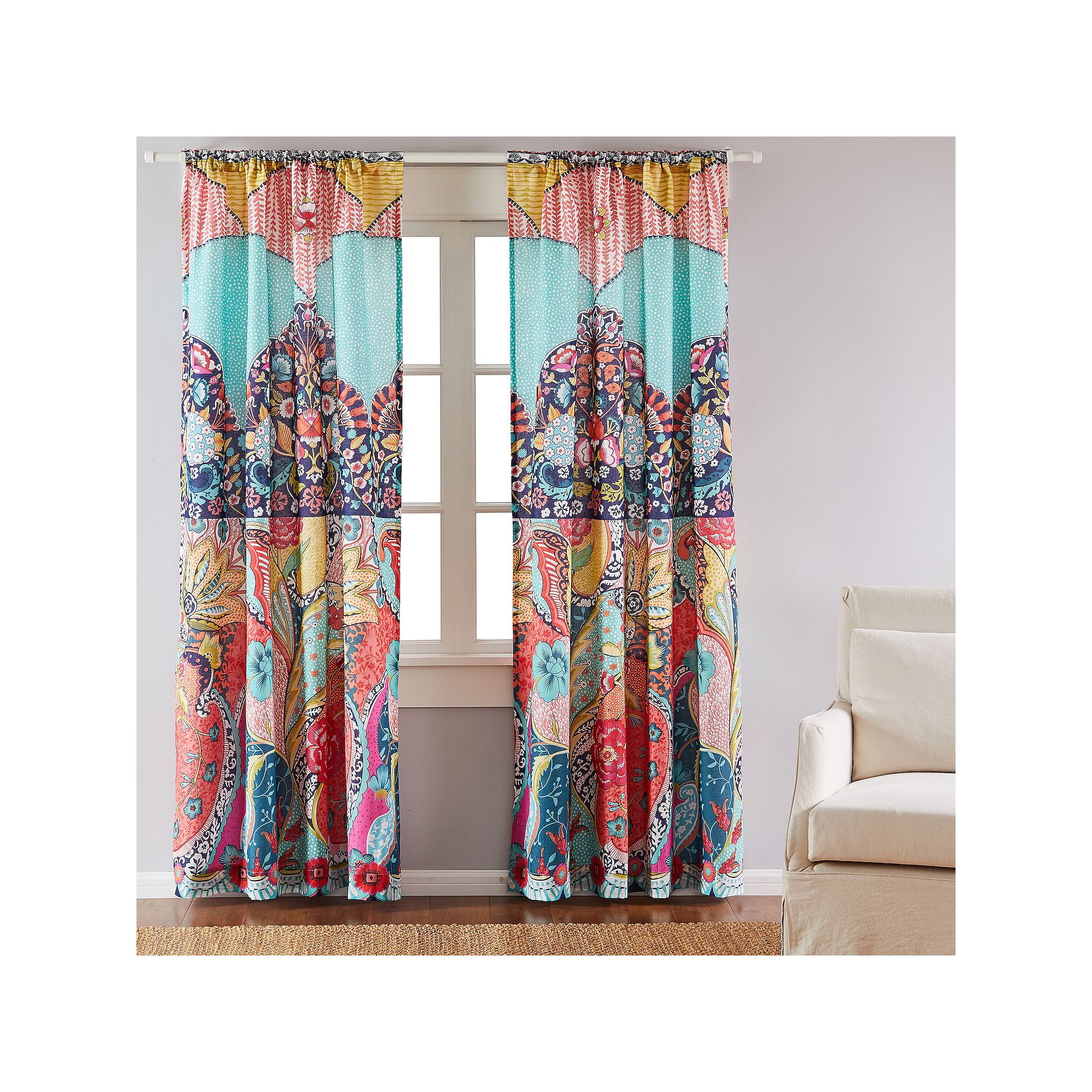 Levtex Home Jules 2-pack Window Curtain Set, Multicolor