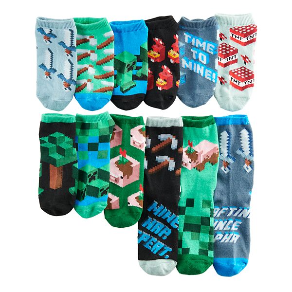 Boys Minecraft Earth 12 Days Of Socks