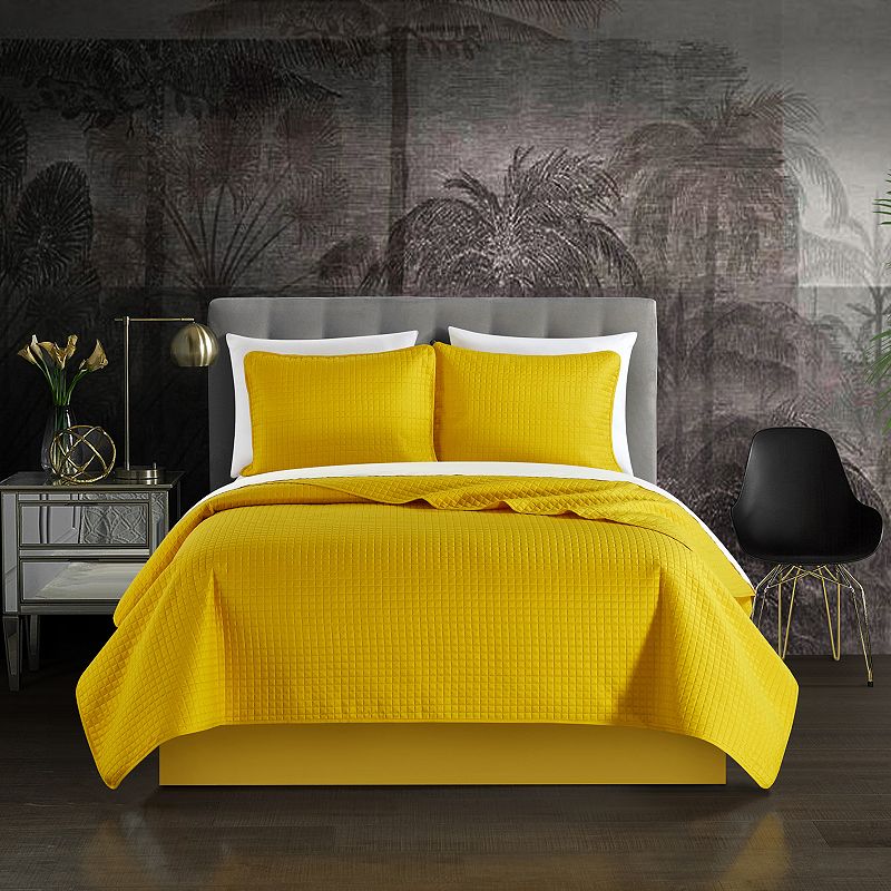 46507951 Chic Home Atasha Quilt Set, Yellow, Queen sku 46507951