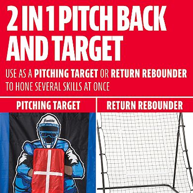 Franklin Sports MLB 2-in-1 Pitch Target and Return Trainer