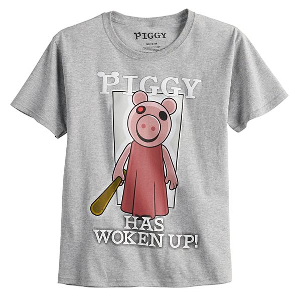 Piggy Roblox Characters Gray Graphic Tee Youth Size XL (27)