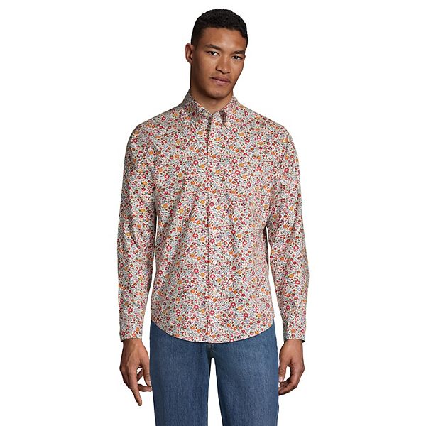 Men's Lands' End Essential Lightweight Poplin ButtonDown Shirt