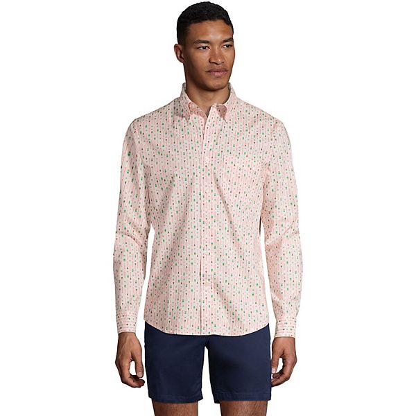 Men's Lands' End Essential Lightweight Poplin ButtonDown Shirt