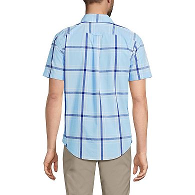 Men's Lands' End Traditional-Fit Essential Lightweight Poplin Button-Down Shirt