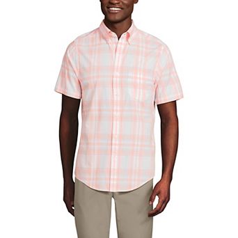 Men's Lands' End Traditional-Fit Essential Lightweight Poplin Button-Down Shirt