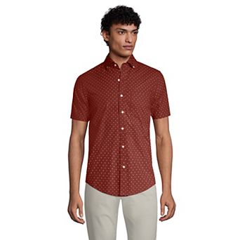 Men's Lands' End Traditional-Fit Essential Lightweight Poplin Button-Down Shirt